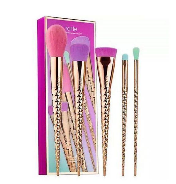 

whole makeup brushes tool cosmetics brush 5 bright color rose gold spiral shank makeup brush unicorn screw makeup set 7777729