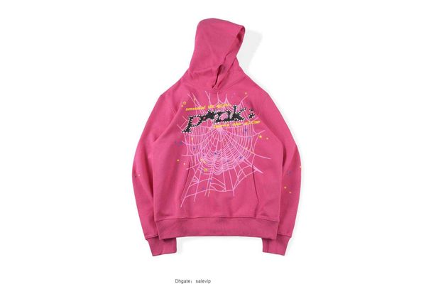 

pink hoodie spider 555 sweater men women sweaters designer spider hoodie american hip hop pullover coat fashion streetwear printed hoody men, Black