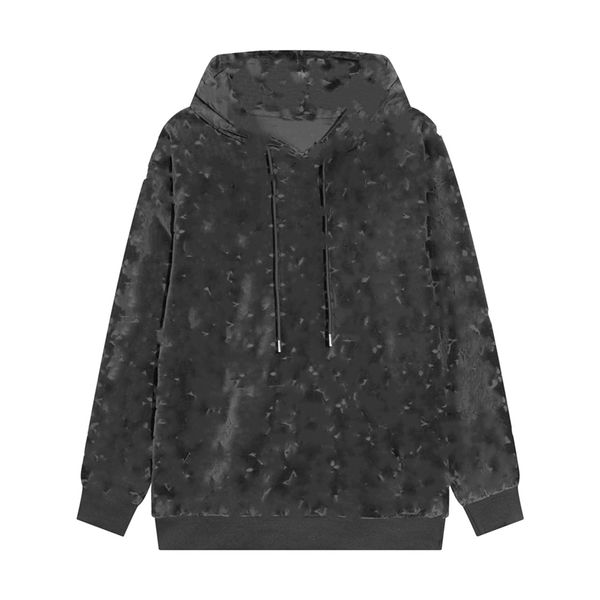 

fashion hoodie sweatshirt 2023 luis luxury design men's and women's pullovers loose long sleeve letter logo casual student activis, Black