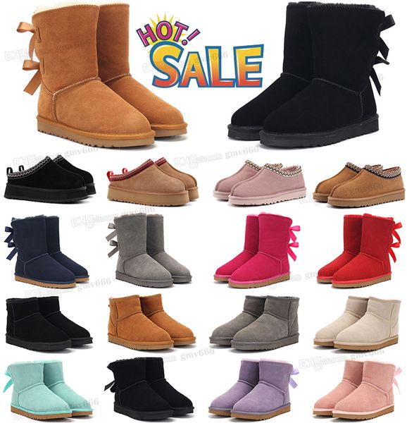 

designer australia boots tasmans tazz slippers womens snow autumn winter warm full fur fluffy furry half ankle mini gs 585401 ultra neumel b, Black