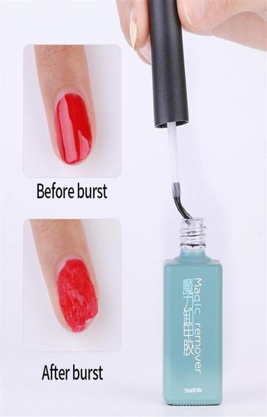 

15ml uv led gel nail polish burst magic remover gel for remove soak off gel polish nail art solution cleaner remover liquid g213227106593