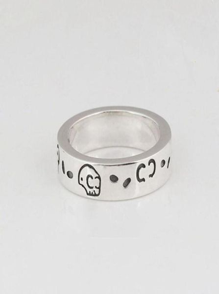 

s925 silver skull ring vintage sterling silver elf ring men and women trend hiphop punk couple ring314z3367392