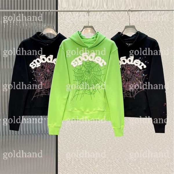 

street mens hoodies designer letter printed sweatshirts autumn winter warm sweater spider pullover hoody, Black
