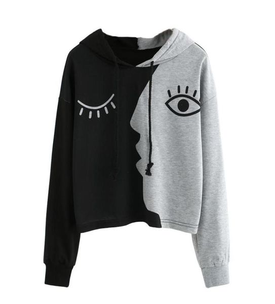 

women fashion hoodie sweatshirt jumper sweatershirt short coat women sport pullover hooded female autumn winter4823153, Black