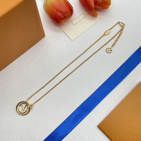 

with box designer 18k gold plated l-letter pendant necklaces chain stainless steel choker brand necklaces for women wedding party jewelry co, Silver