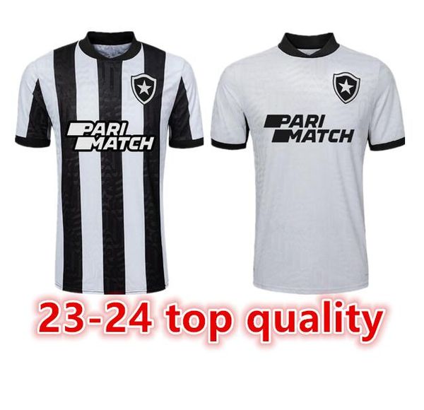

2023/24 botafogo mens soccer jerseys soares matheus babi bernardo 2023/24 o.sauer home black and white 3rd football shirt goalkeeper trainin, Black;yellow