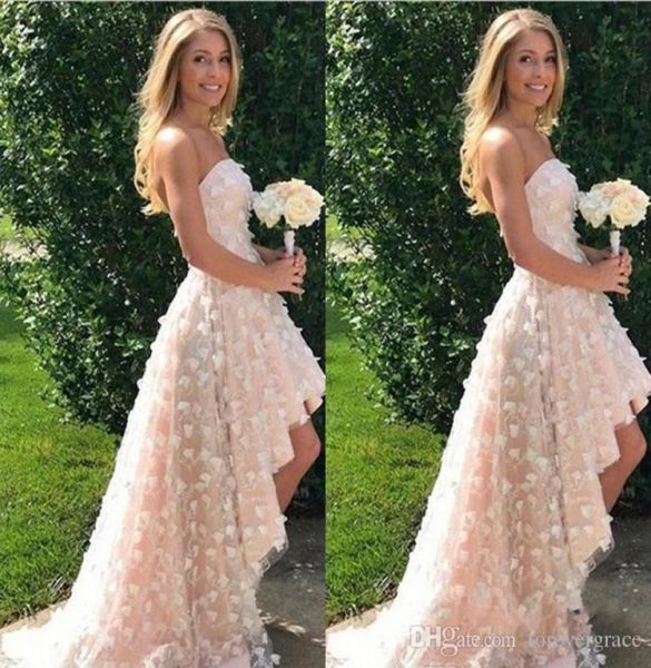 

2019 blush pink bridesmaid dress spring summer beach garden country formal wedding party guest maid of honor gown plus size custom7066250, White;pink