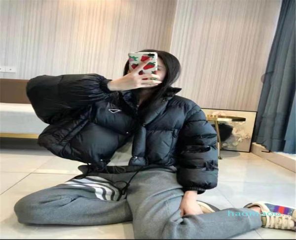 

designerwomen down parkas long sleeves jacket warm windbreaker coat short style for lady slim jackets winter outwears with letter4288741, Black;brown