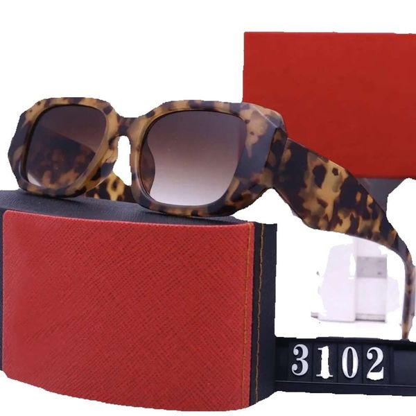 

classic designer sunglas for women men fashionable square leopard frame brown gradient 66mm lens driving sun glas outdoor, White;black