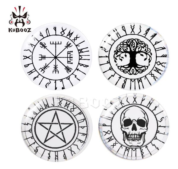 

kubooz transparent acrylic circle tree of life skull pentagram tunnels ear plugs body jewelry piercing earring expanders stretcher9689988, Silver