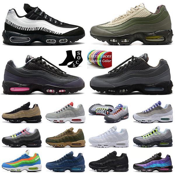 

mens 95 95s running outdoor shoes triple black white classic greedy aegean storm pink beam sketch men women sports sneakers trainers big siz