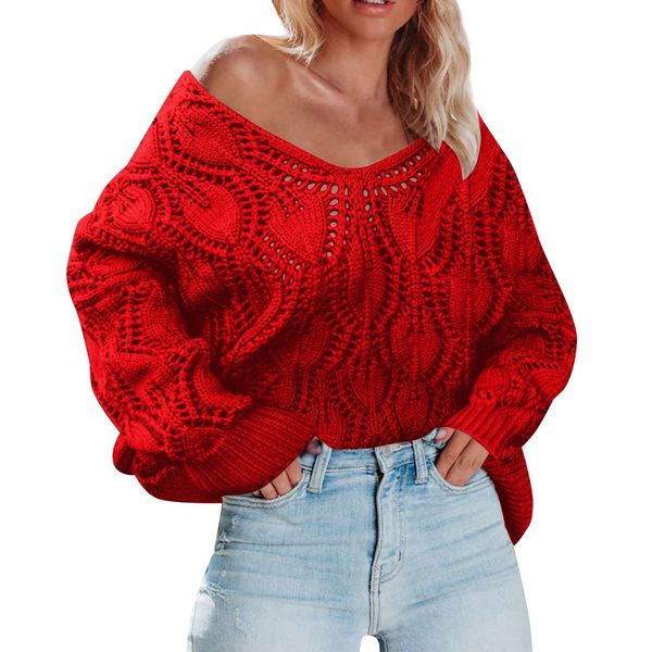 

womens sweaters long sleeve solid color v neck knitted pullover sweater for men and boys 230811, White;black