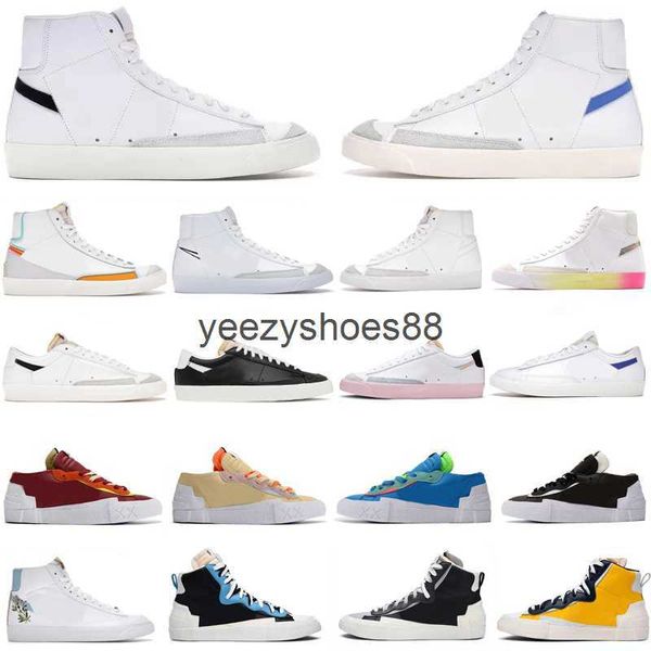 

blazer mid 77 vintage high low platform men women designer shoes sneaker catechu black white navy popcorn foam pacific blue kumquat mens