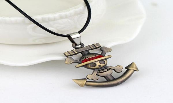 

moq10pcs fashion pendant necklace one piece anchor logo rope chain necklaces 3cm hide rope for men jewelry accessories3946095, Silver