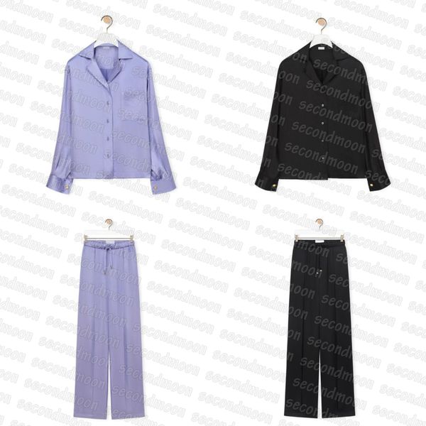 

women designer sleep wear long sleeve breathable sleepwear summer homewear embroidered sleepwears