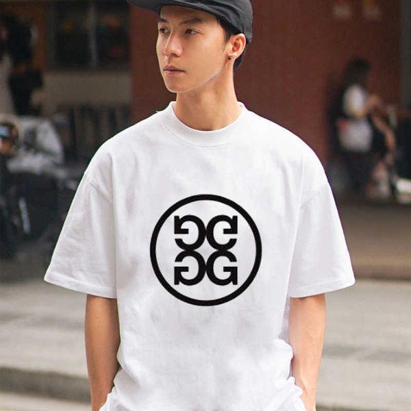 

men's and women's pure cotton golf sports t-shirt marbon jersey cotton t-shirt 2023 new outdoor breathable leisure golf top, White;black