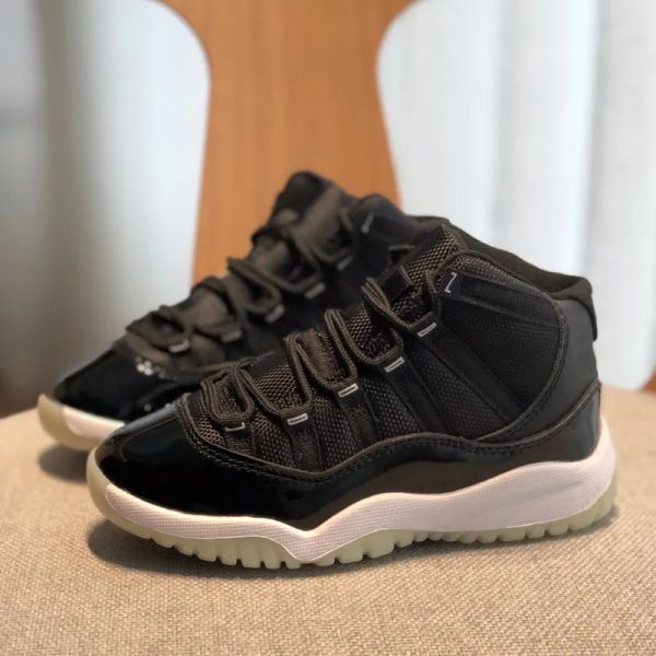 

2023 buy kids sneakers jumpman 11 velvet heiress cherry kids basketball shoes 11s xi cool grey bred concord children boy girls spaces jams s, Black