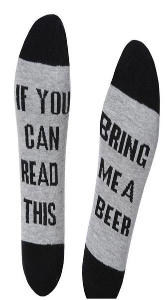 

man fashion hip hop street wear if you can read this bring me a beer socks make your own men039s socks8358325, Black