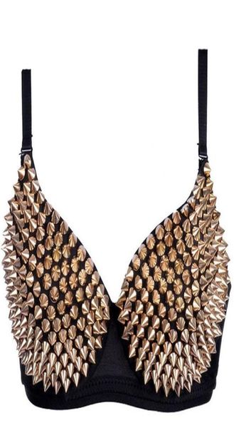 

steampunk corset women bustier bras gothic slimming shapewear rivet party shows club bra crop vest78900042419320, Black;white