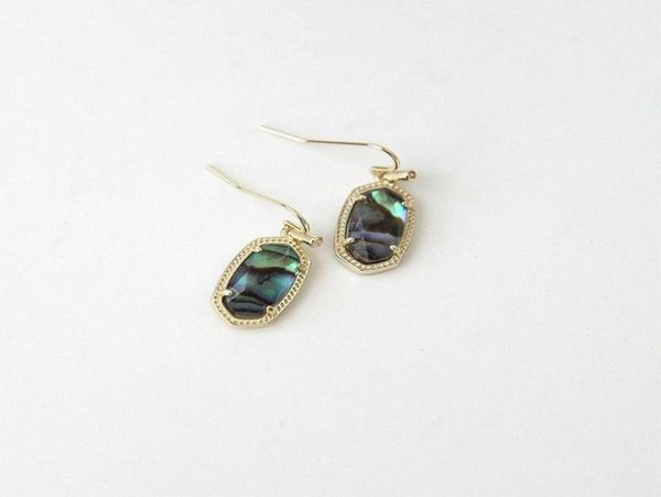 

abalone shell drop earrings dangles in gold silver012358121913100684, Silver