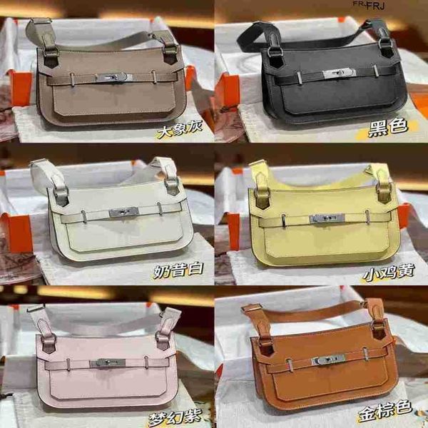 

jypsieres bags 2023 new layer cowhide gypsy mini spin lock single shoulder diagonal cross leather universal womens mens have logo frj
