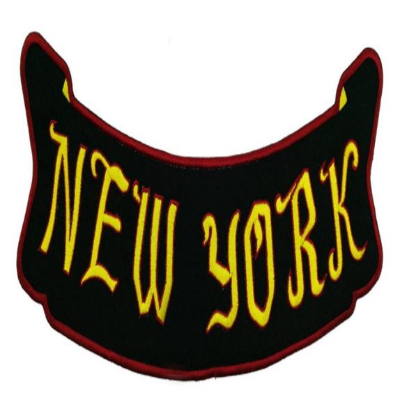 

warlocks new york rocker embroidered iron on patch motorcycle biker club mc front jacket vest patch detailed embroidery3238924, Black