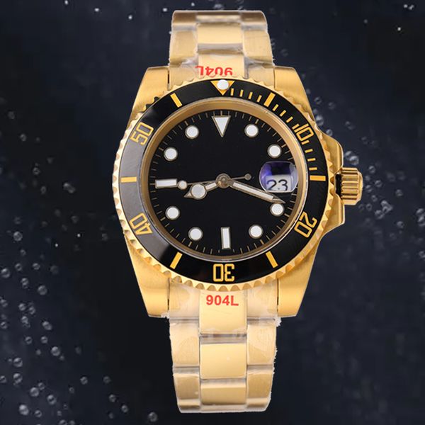 

mens watch submarine watch for men automatic machinery 8215 movement 904 stainless steel luminous sapphire waterproof luxury male wristwatch, Slivery;brown