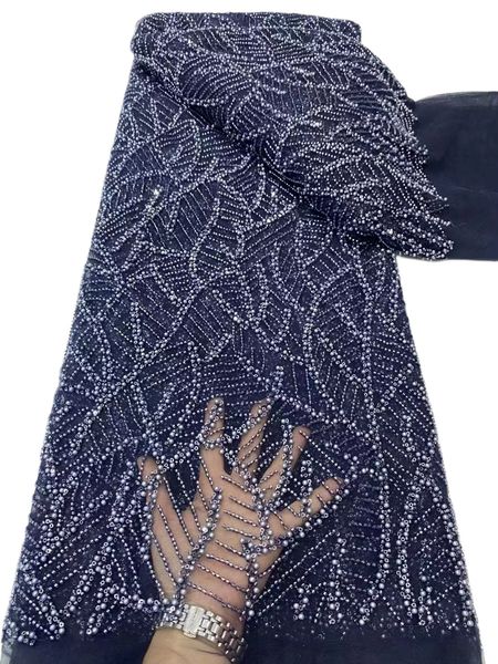 

tulle sequins lace fabric 5 yards birthday party african women formal dress sewing craft clothing dentelle ladies evening gown high class lu, Black;white