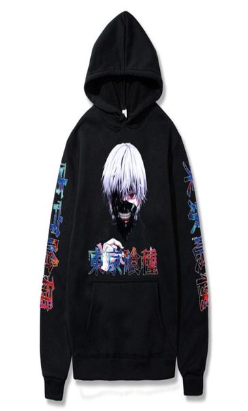 

tokyo ghoul kaneki ken hoodies anime manga pullover hoodie y01115385894, Black