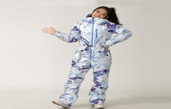 

ski suit women snowboard jacket pants set female winter warm outdoor sports skiing onepiece hooded snow clothing jumpsuit8974731
