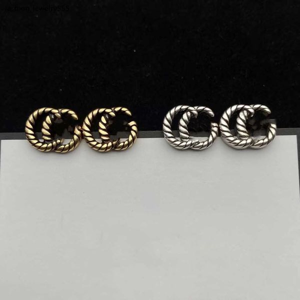 

stud 2022 luxury designer high studs quality brand gold and silver letters with diamond earrings women's party wedding couple gift jewe, Golden;silver