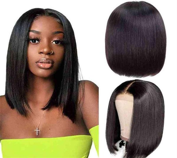 

vendor deals super double drawn bone straight 6 inch hd lace closure short real human hair brown raw brazilian hair bob wig24667196521, Golden;white