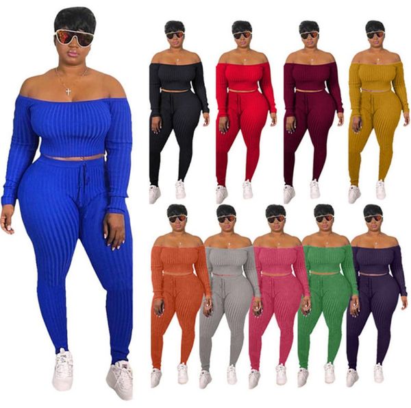

womens two piece set tracksuit shirt pants outfits long sleeve sportswear shirt trousers sweatsuit pullover tights sportswear h9199093, Gray