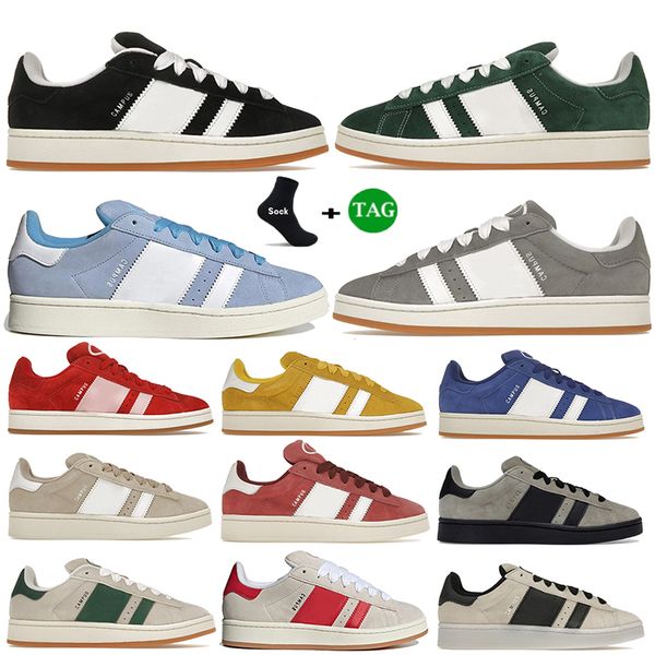 

luxury designer shoes campus 00s suede sneakers grey black dark green cloud wonder white valentines day semi lucid blue ambient sky mens wom