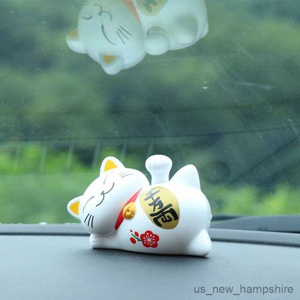 

interior decorations car sleeping lazy solar rar decoration creative auto ornament lucky cat cartoon dollcar interior styling r230811