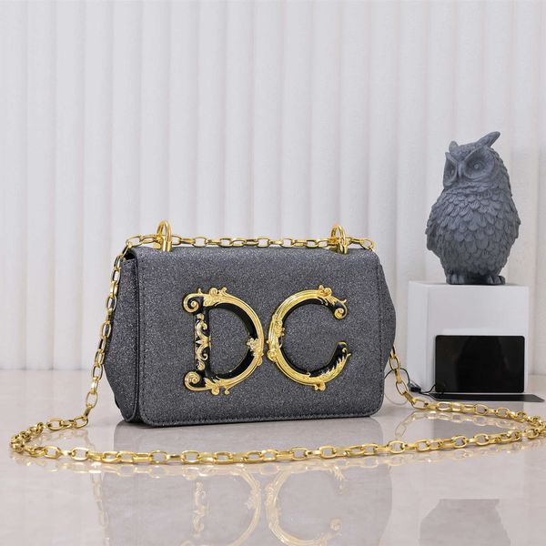 

classic vintage women evening dress chain bag luxury designer shoulder bag fashion gold letter d crossbody bag high-quality handbag purse