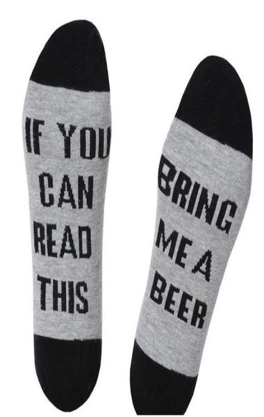 

man fashion hip hop street wear if you can read this bring me a beer socks make your own men039s socks9019849, Black