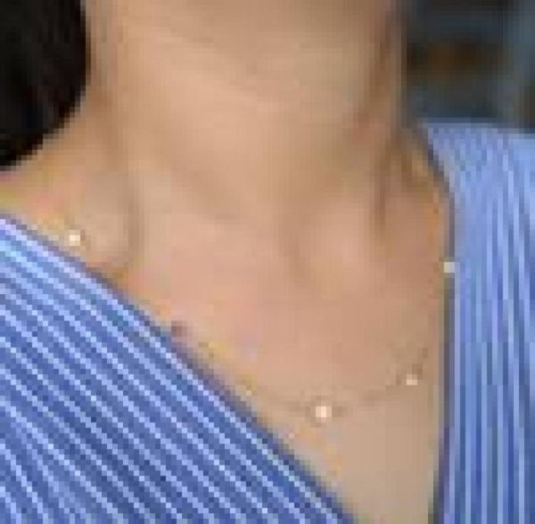 

factory fine 925 sterling silver cross thin silver chain cz station opal stone colorful women girl silver minimal necklace4371963