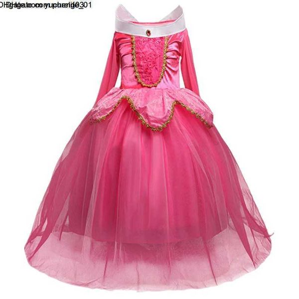 

princess dress girls cosplay costume children kids for party sleeveless pink, Red;yellow