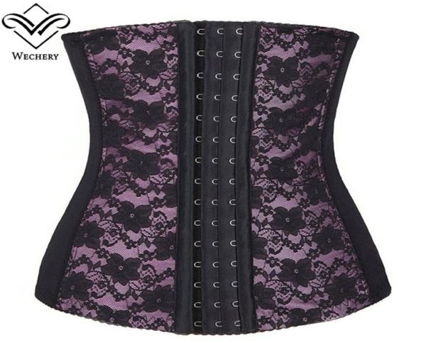 

plus size waist trainer corset steel boned waist cincher body shaper lace waist training corsets tight lacing slimming shaperwear5334478, Black;white