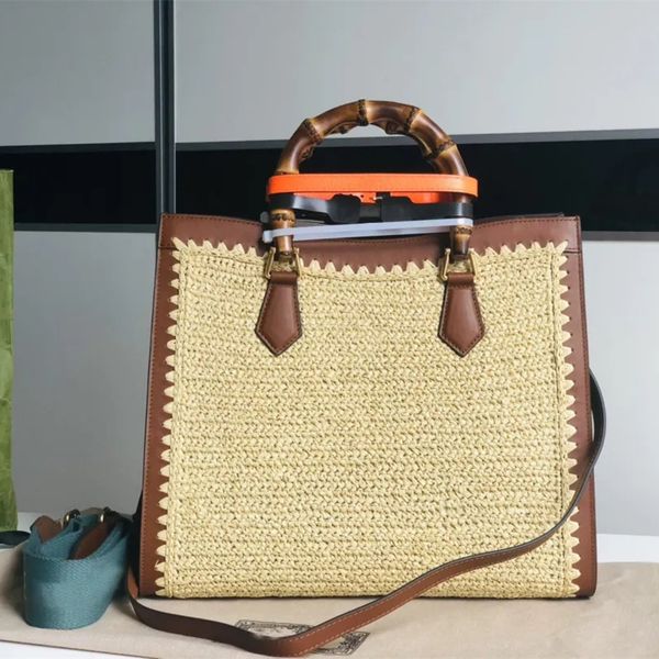 

designer luxury handbags totes g bamboo diana tote 678842 beige woven shoulder tote 2way handbag 707449 9a quality