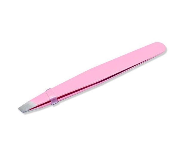 

new lady eyebrow tweezers hair removal stainless steel beauty slant tip eyebrow clip makeup tools1411981