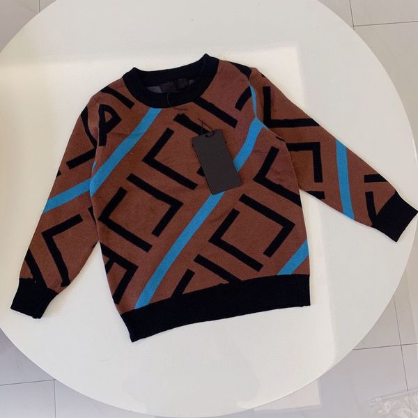

kids designer hooded sweater brand high-quality sweater baby pullover autumn and winter sweatshirt children's keep warm letter printed, Blue