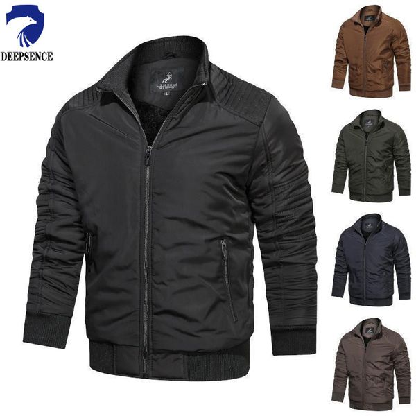 

mens jackets fallwinter jacket cottonpadded casual collar big m6xl windproof warm clothing 230810, Black;brown