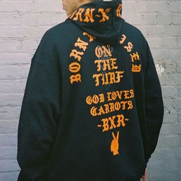 

mens hoodies sweatshirts street retro hiphop hooded sweater american rock tatoo personality print fashion chicano autumn hoodie 230810, Black