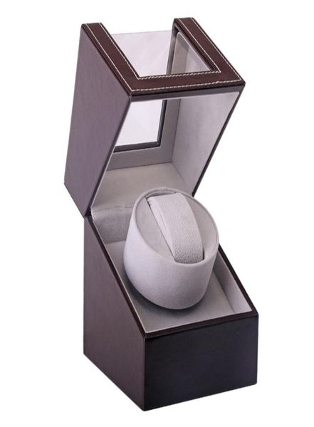 

storage organizer display casket motor shaker holder automatic mechanical watch winder box winding case holder us plug6120027, Pink;blue
