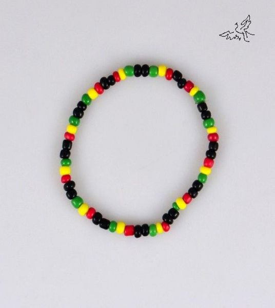 

40pclot glass seed beads bracelet rasta reggae punk hiphop elastic stretch bracelets fashion jewelry8801888, Black