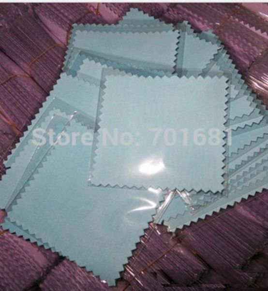 

epack 200pcs 88cm mixed 4 colors silver polish opp bags cloth for silver jewelry cleaner suede fabric material3682212, Blue