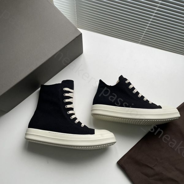 

designer rick casual shoes for men women owen canvas boots high-sneakers black white plate-forme womens ankle low boot leather sneaker fashi