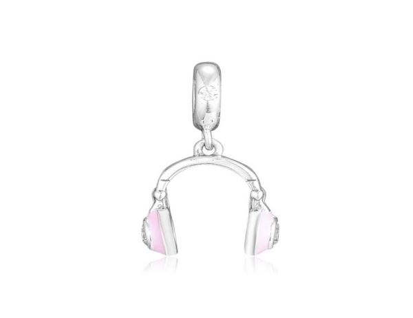 

pink headphones hanging charm for original bracelets sterling silver jewelry beads for jewelry making fashion woman beads8554577, Black